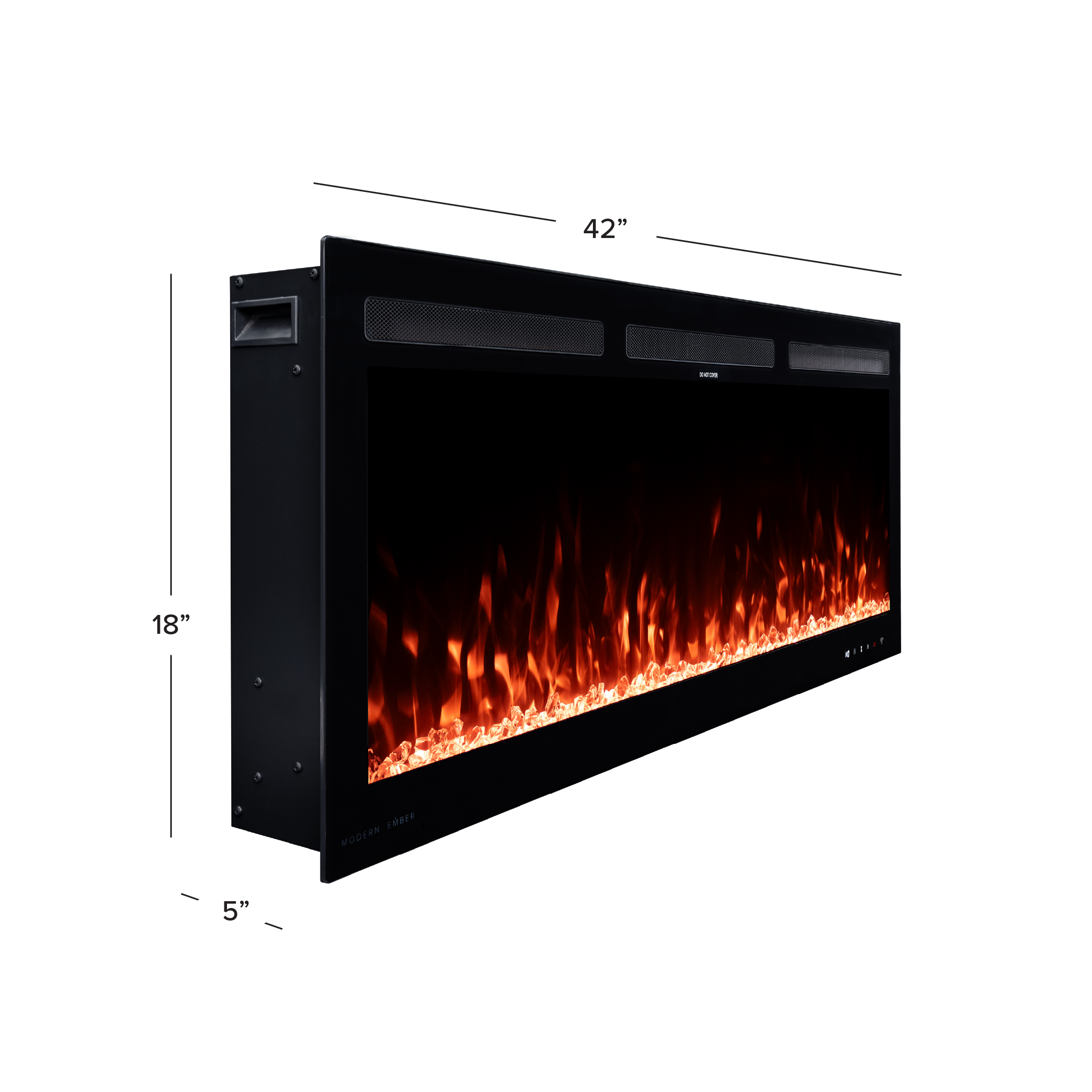 Vibrance Linear Electric Fireplace line art