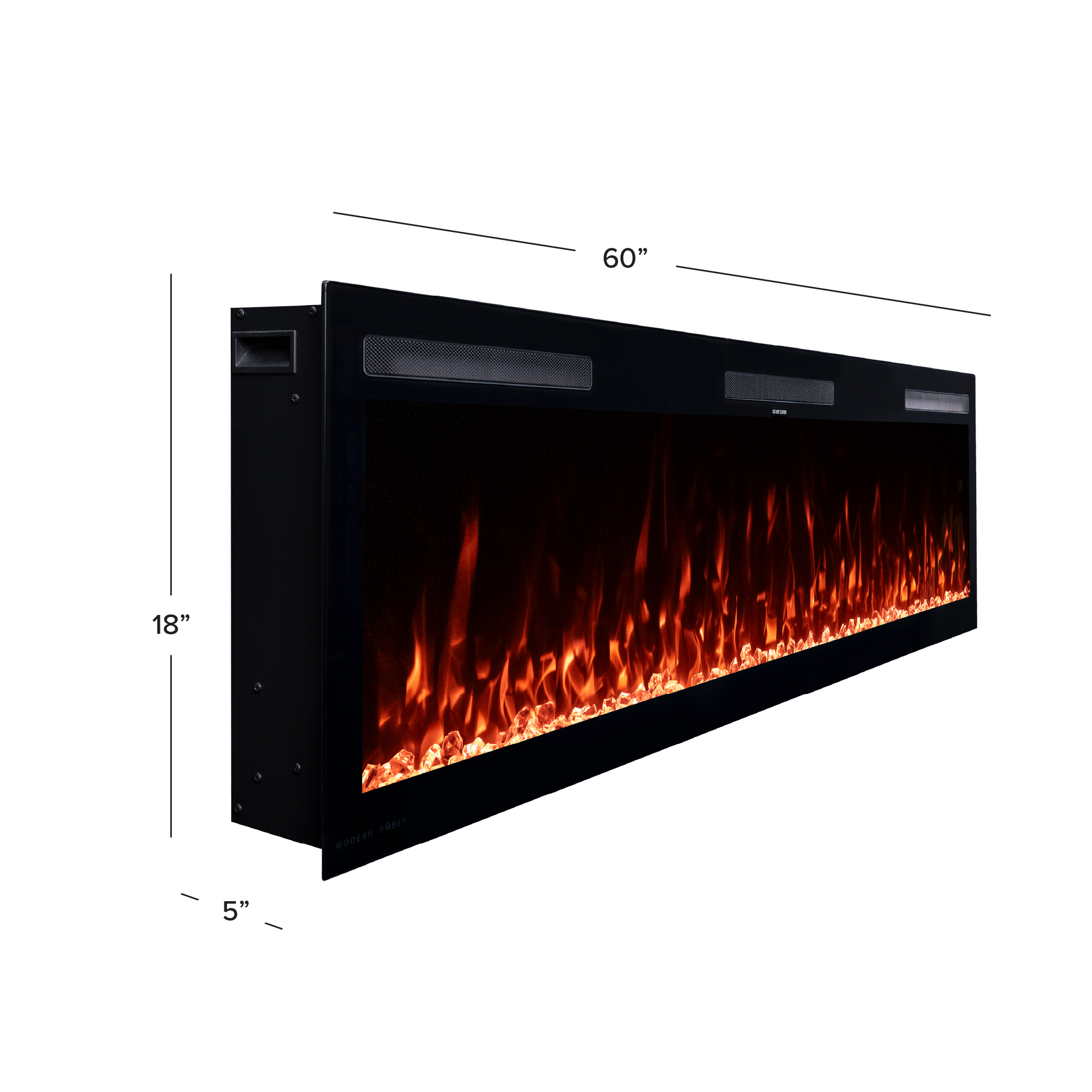 Vibrance Linear Electric Fireplace line art